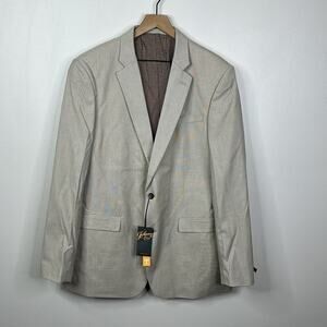 Johnny Bigg Harewood Textured Dune Suit Jacket Big & Tall Men's Size 46L NWT